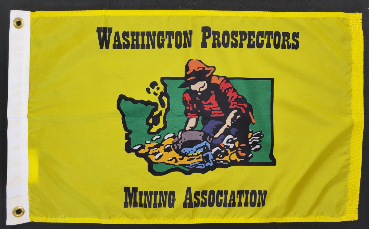 WPMA Logo Flag - Small – Washington Prospectors Mining Association